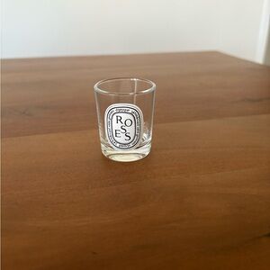 Mini Diptyque Roses Clear Glass Votive Holder